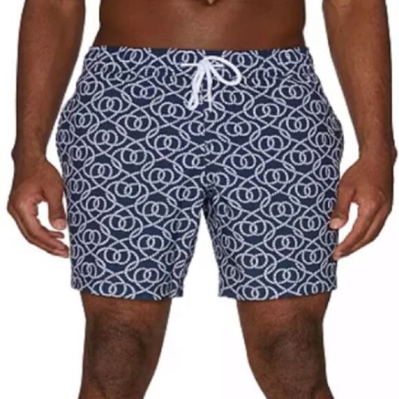 Sperry Navy Nautical Swim Trucks - Picture 1 of 8